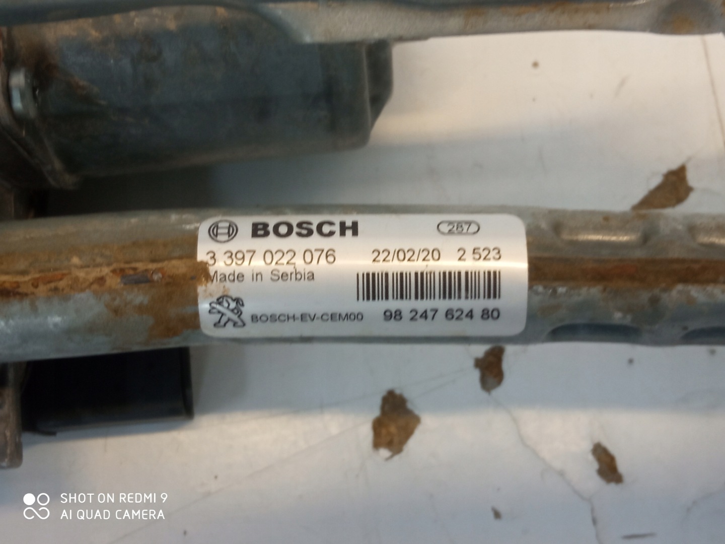 OPEL GRANDLAND X Wischergestänge 9824762480
