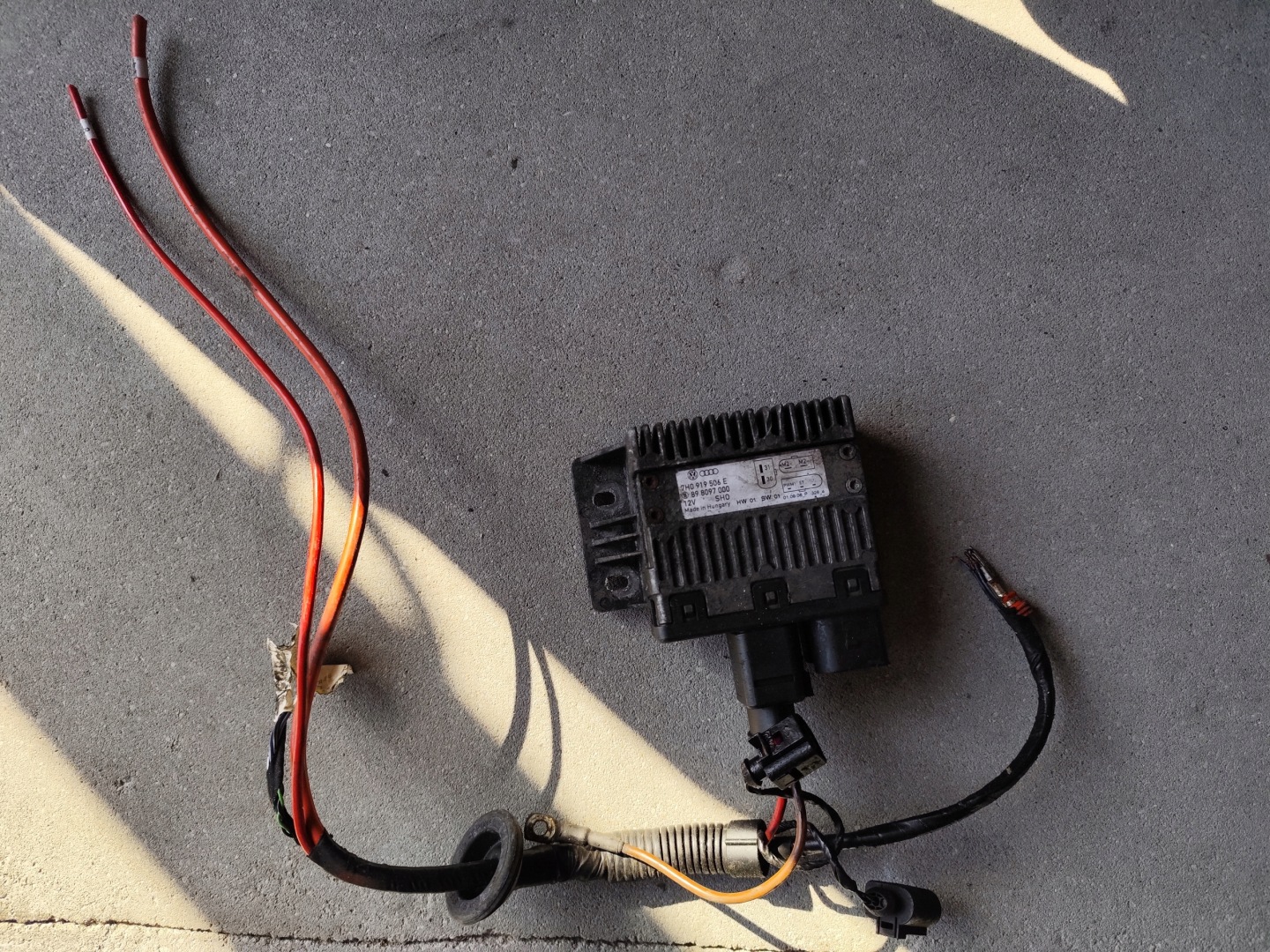 VW T5 control unit module of fans z bundle 1.9 2.5 7H0919506E 7H0971073AN