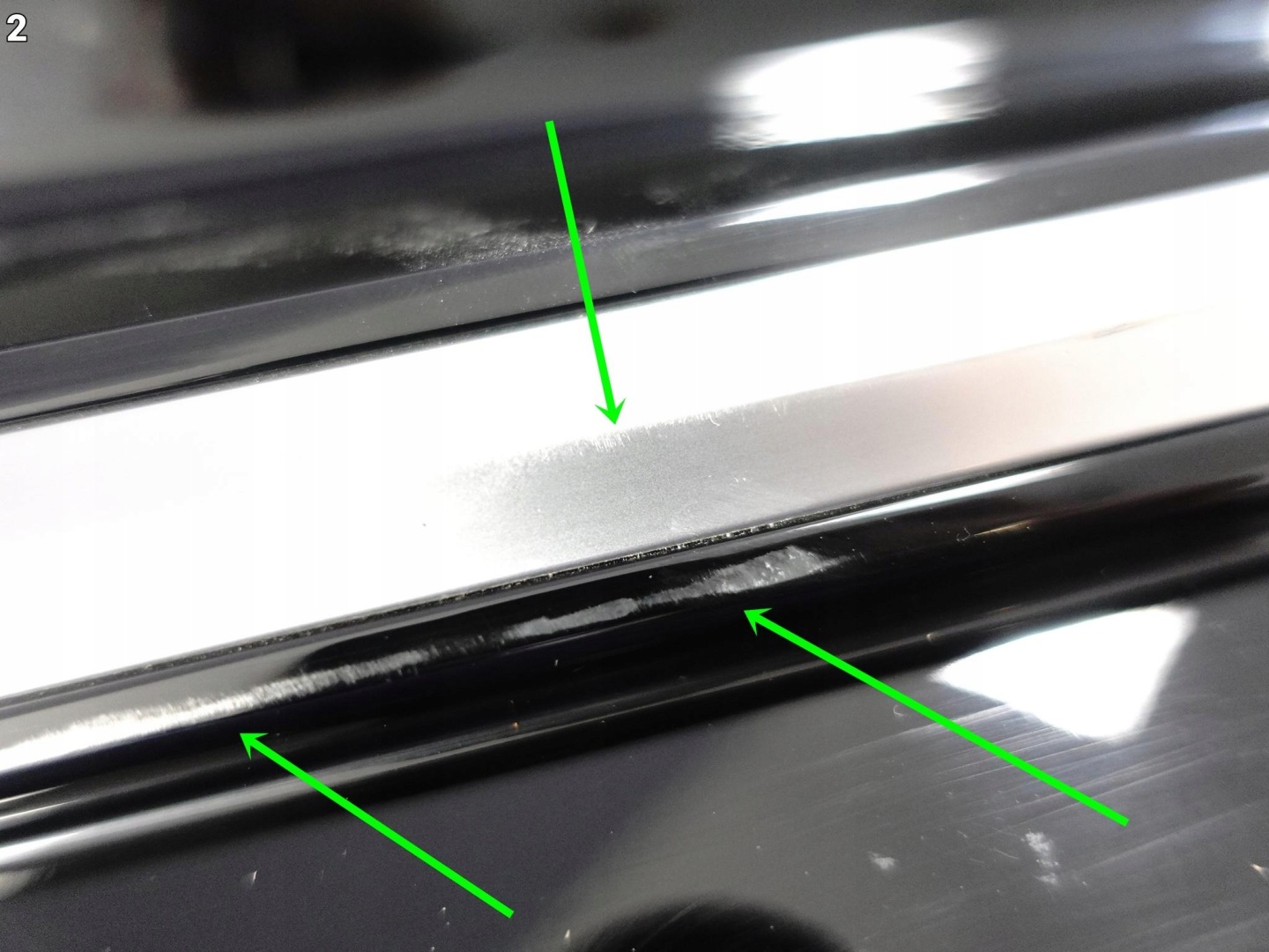 KIA EV6 CV GT-LINE SPORT 21- grid spoiler W bumper left front CHROM