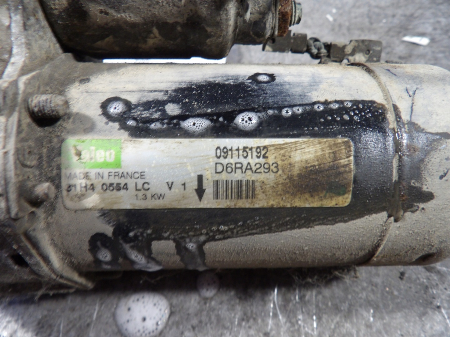 Opel Corsa C starter 1,2B D6RA293, 09115192