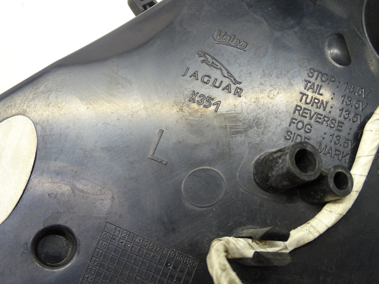 light left left rear part rear JAGUAR XJ X351