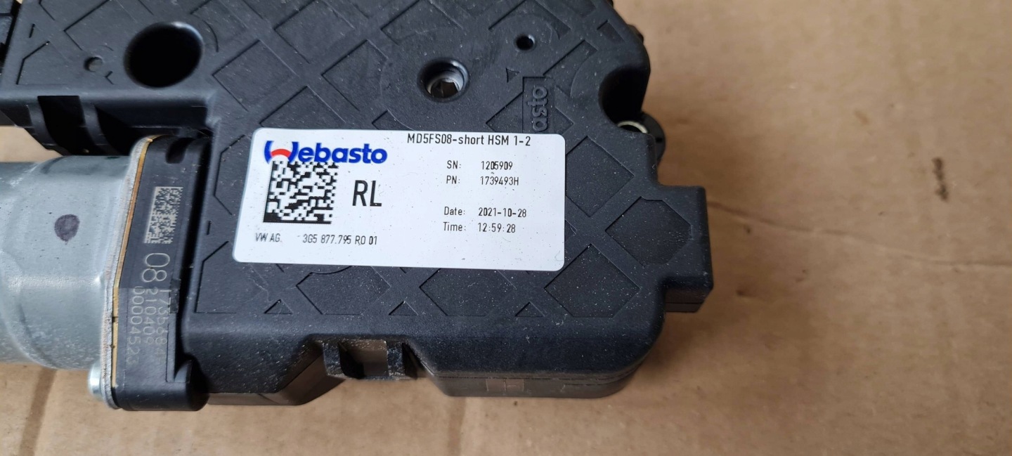 Q3 83A Motor Schiebedach 3G5877795 VW AUDI