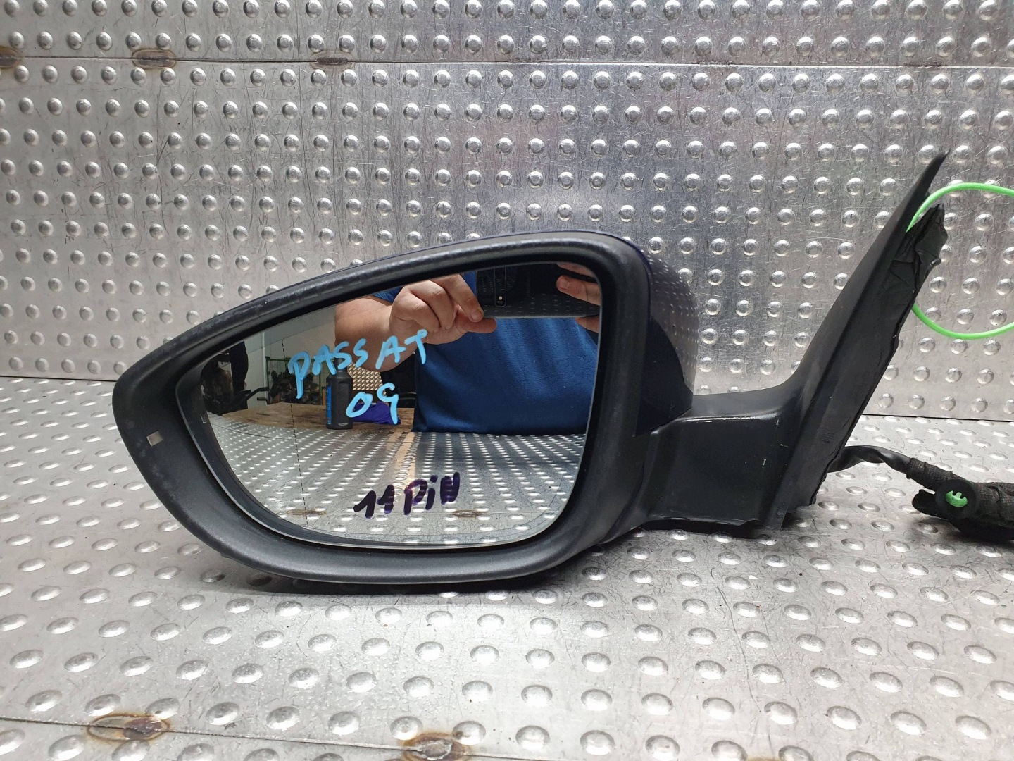 mirror left front 11 PIN FOTOCHROM VW PASSAT B7
