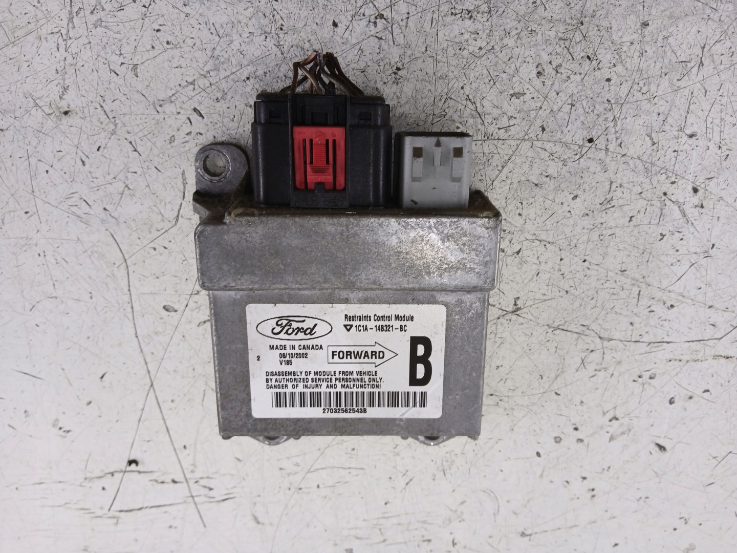 FORD TRANSIT MK5 modulo SENSOR airbag airbag POWIETRZNYCH 1C1A-14B321-BC
