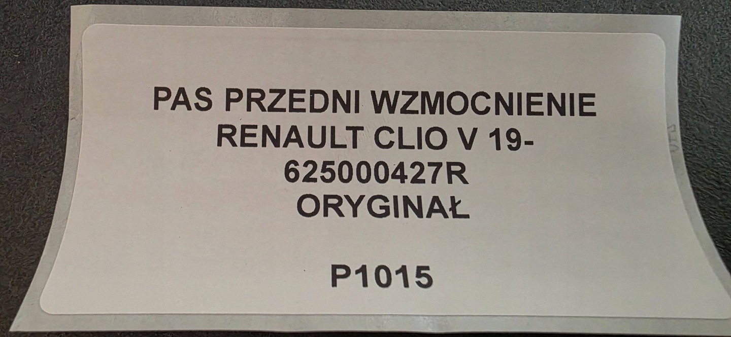 support panel for radiators pillar RENAULT CLIO V 19- original 625000427R