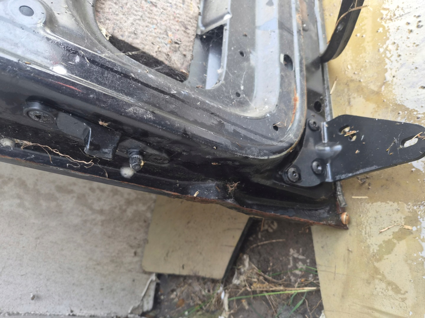 door sliding VW T5 T5 lift side right black,