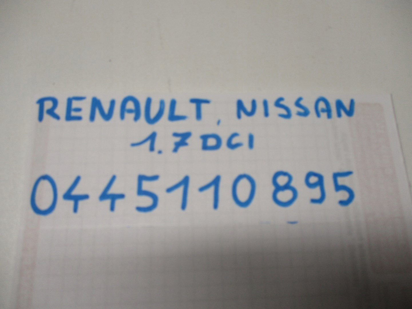 Einspritzdüse Einspritzdüse RENAULT NISSAN 1,7 0445110895