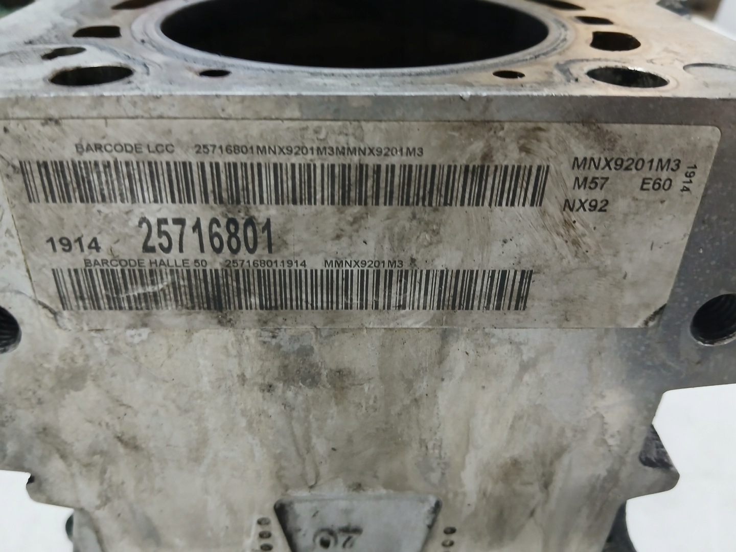 BLOK Motore BMW E60 535 D LIFT 306D5 7792822