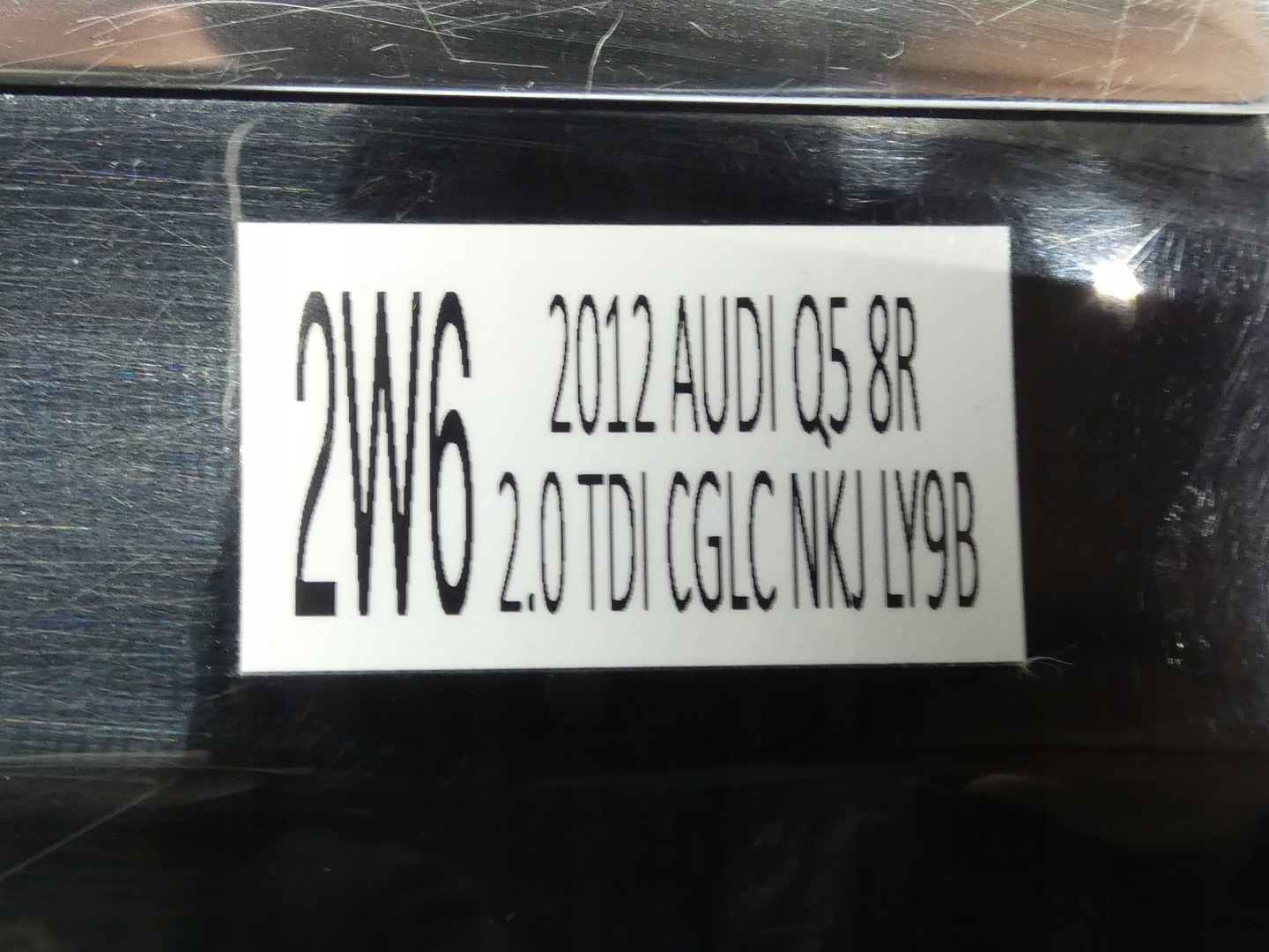 door left left rear part rear. AUDI Q5 8R LY9B black,