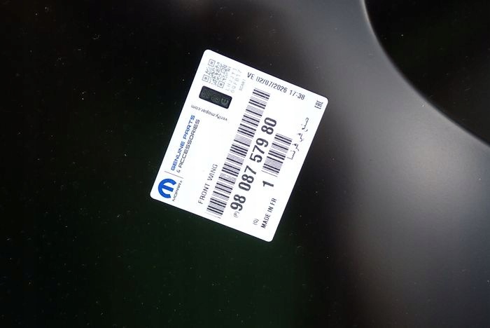 PROACE EXPERT JUMPY III 16- TRAVELER VIVARO C fender right front front