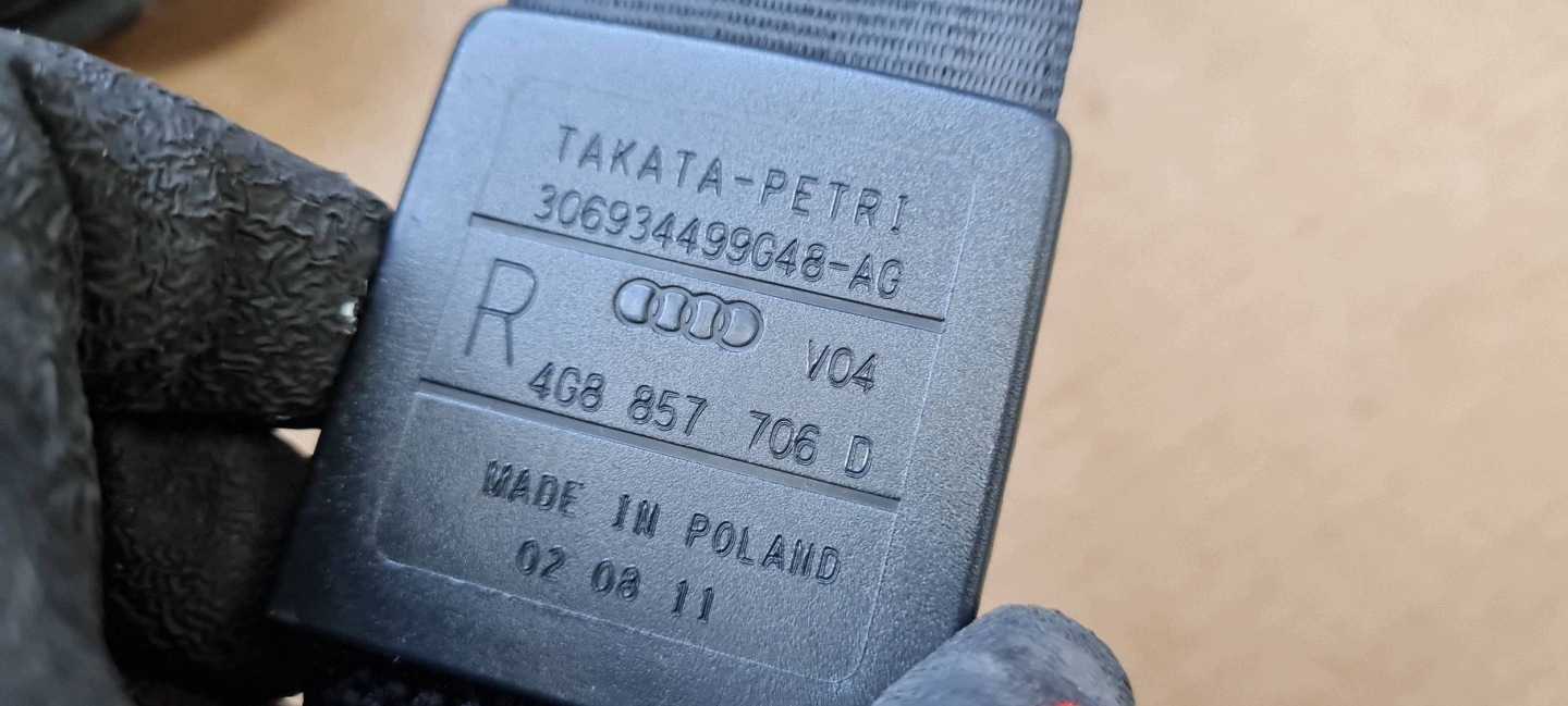 A6 C7 4G tension belt safety right front ORG 4G8857706D A7 4G