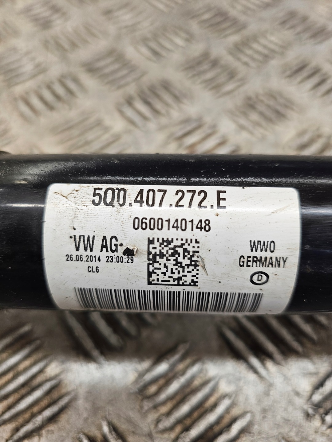 VW GOLF 7 VII LEON 3 III semi-axis right front front MANUAL 5Q0407272E