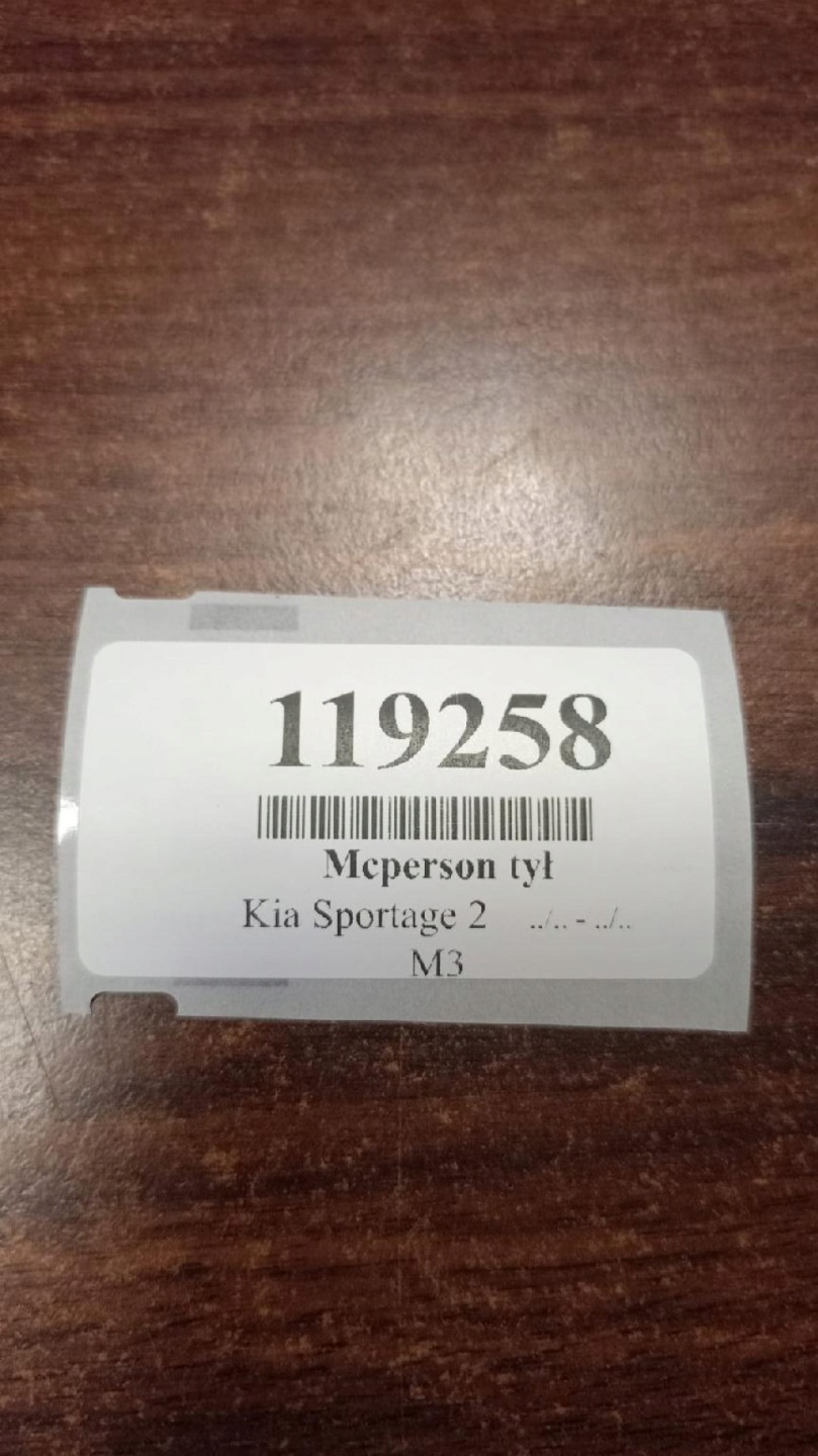 KIA SPORTAGE II 2.0 CRDI McPherson left rear part