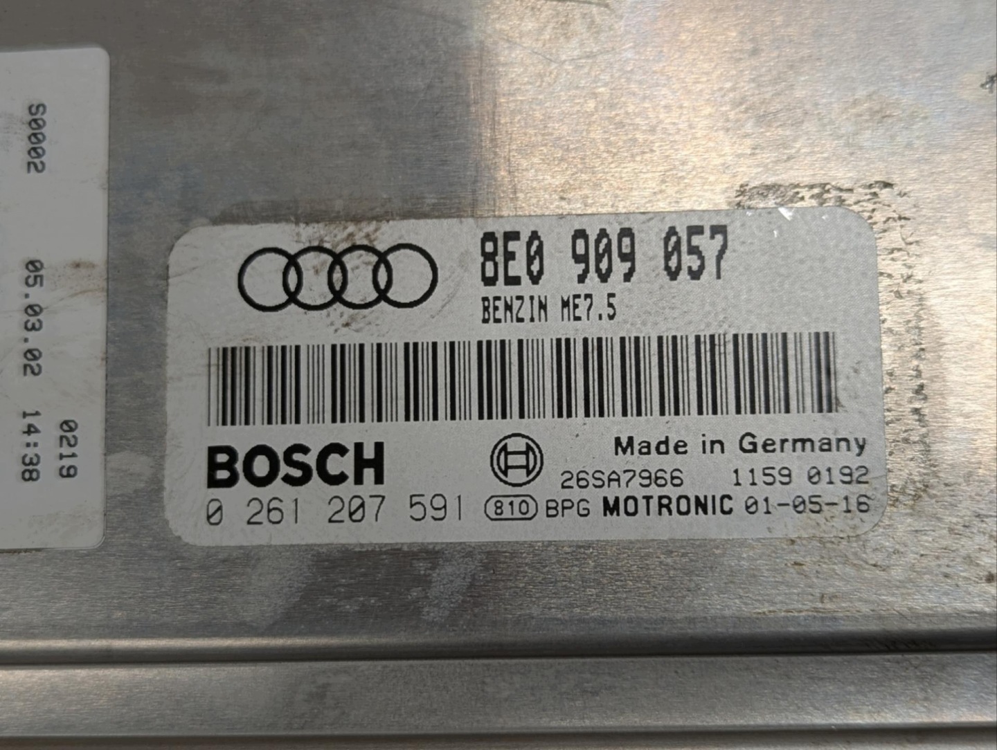 montaggio avviamento Audi A4 B6 2002 8E0909057
