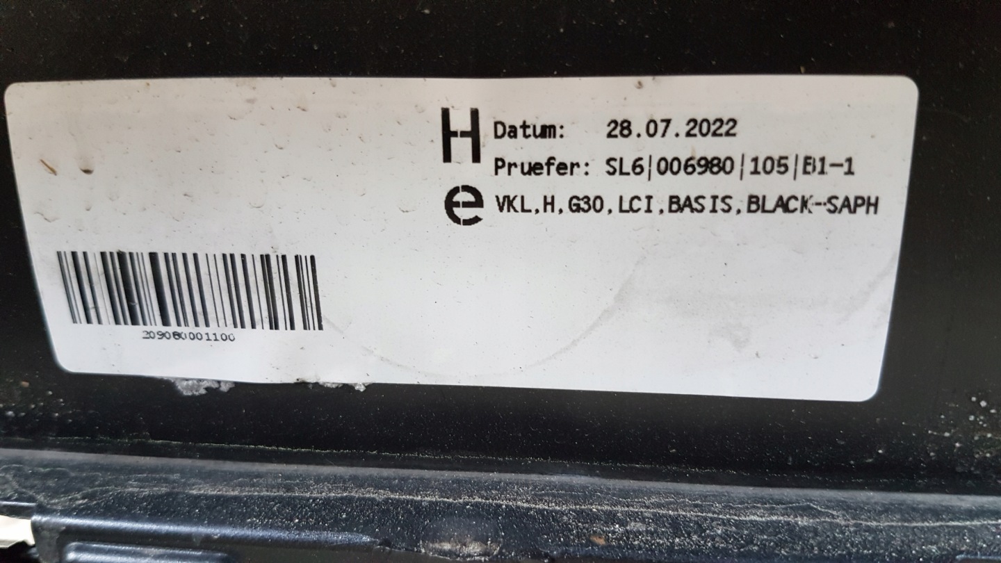 bumper rear rear part BMW G30 LCI LIFT