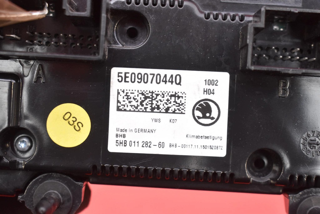 control panel air conditioning devices KLIMY 5E0907044Q SKODA OCTAVIA 3 III 13-17