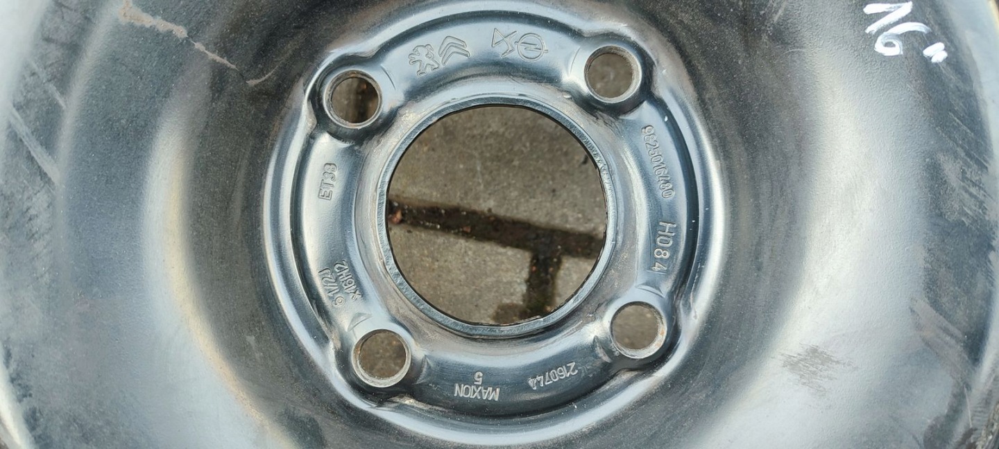 disk oceľový 4x108 6,5Jx16 ET38 Citroen Peugeot
