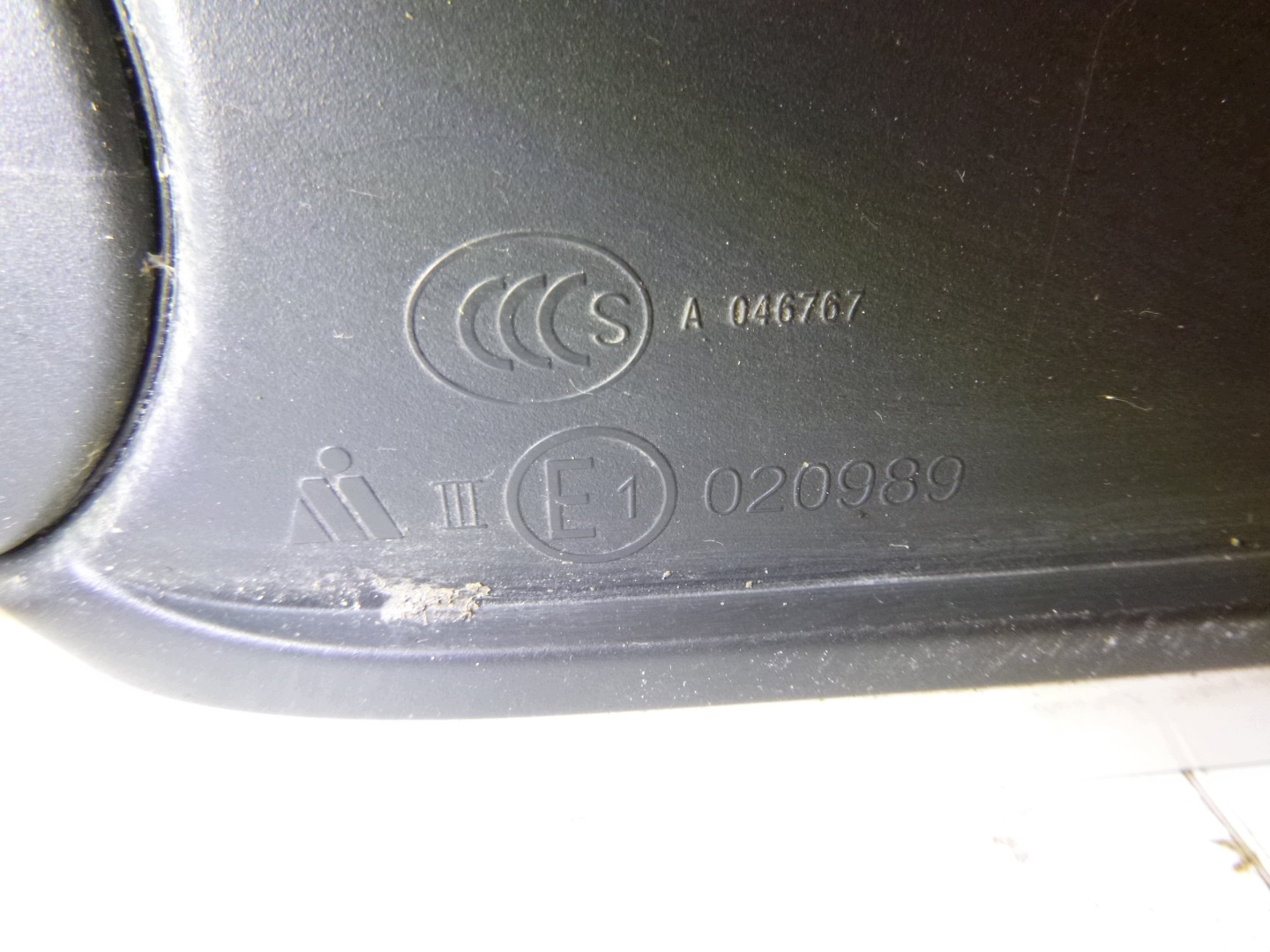 mirror left electrics Skoda Octavia II kombi LF9F biale 2004-2013 6PIN