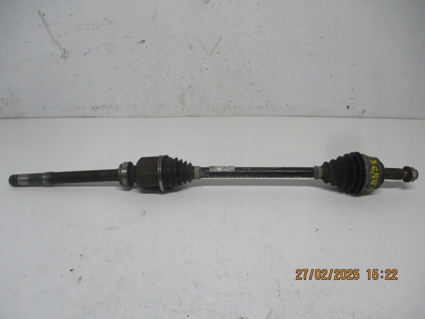 semi-axis right front OPEL GRANDLAND 1,5D 19R 9811176780