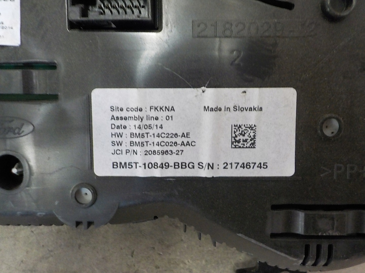 FORD FOCUS III dials dials BM5T-10849-BBG