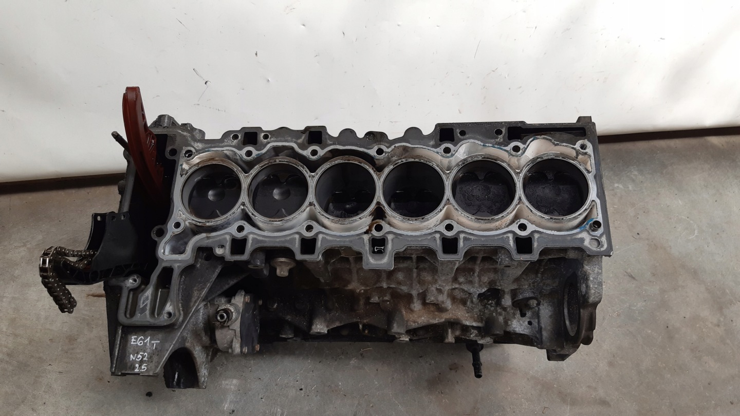 Dol MOTORU blok klika písty N52B25AE BMW E61 525i