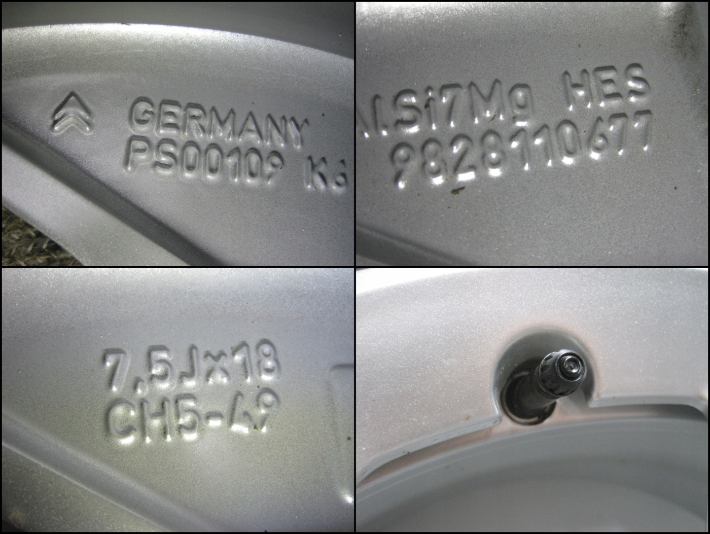 wheels discs tyres CITROEN C5 AIRCROSS R18 25r M+S