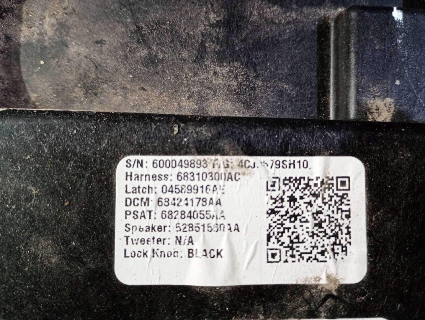 side door window regulator mechanism right front Dodge RAM 1500 2019