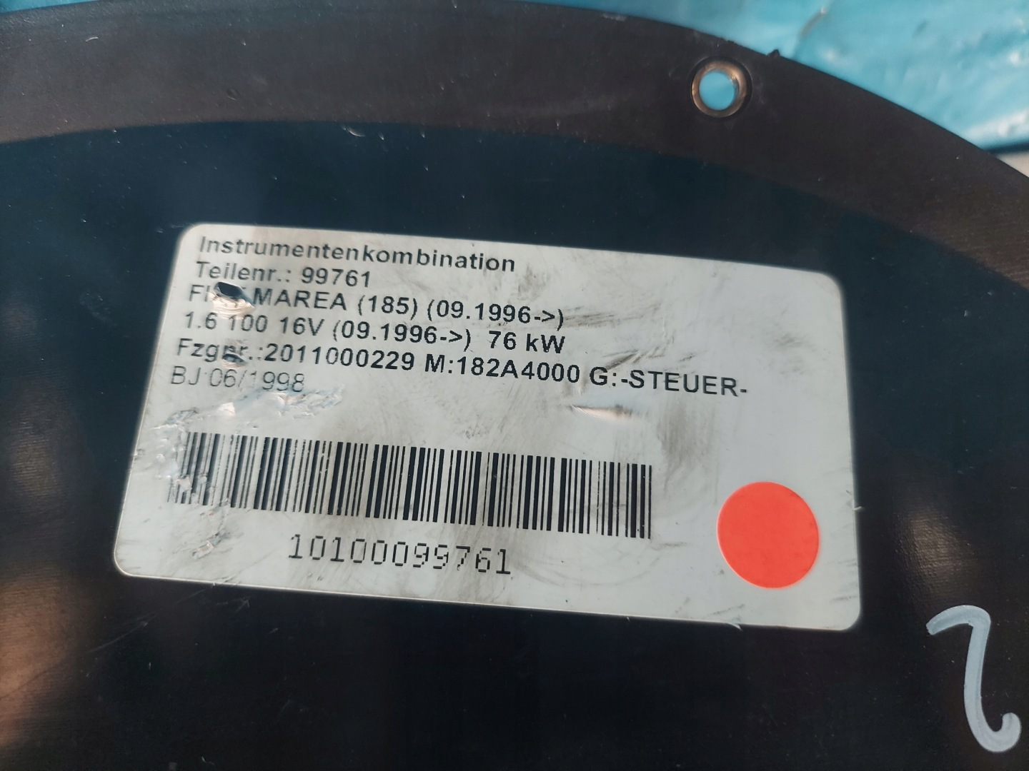 dials clock FIAT MAREA 1.6 16V