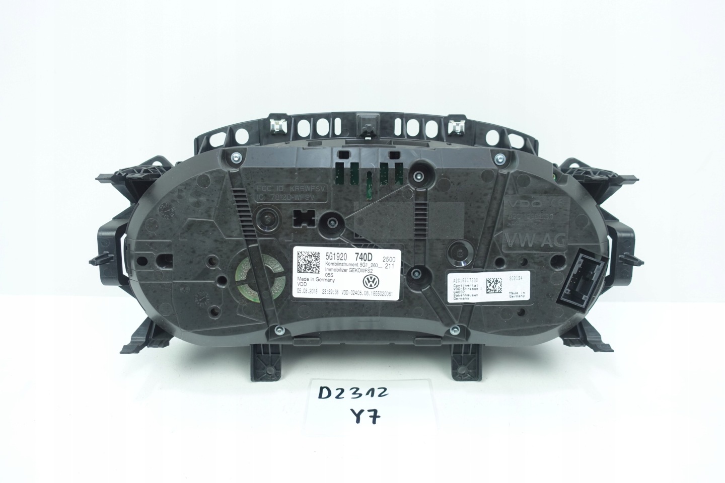 dials dials VW GOLF VII 7 5G 56510KM 5G1920740D
