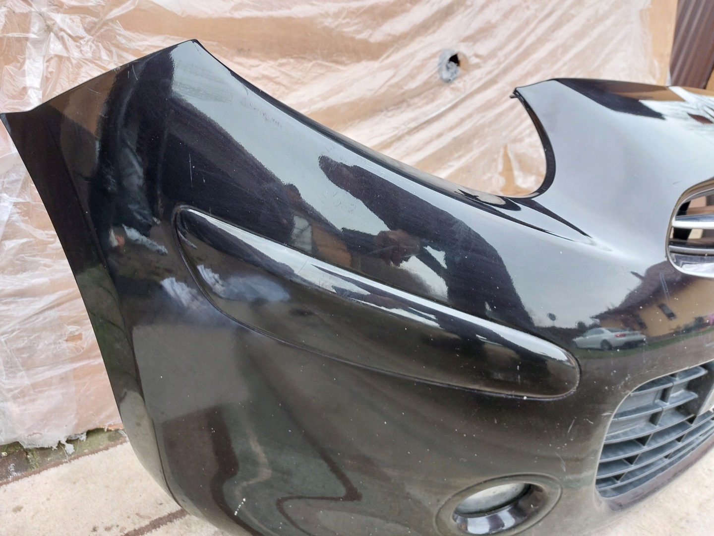 original NISSAN MICRA K13 2010-2013 front bumper front black