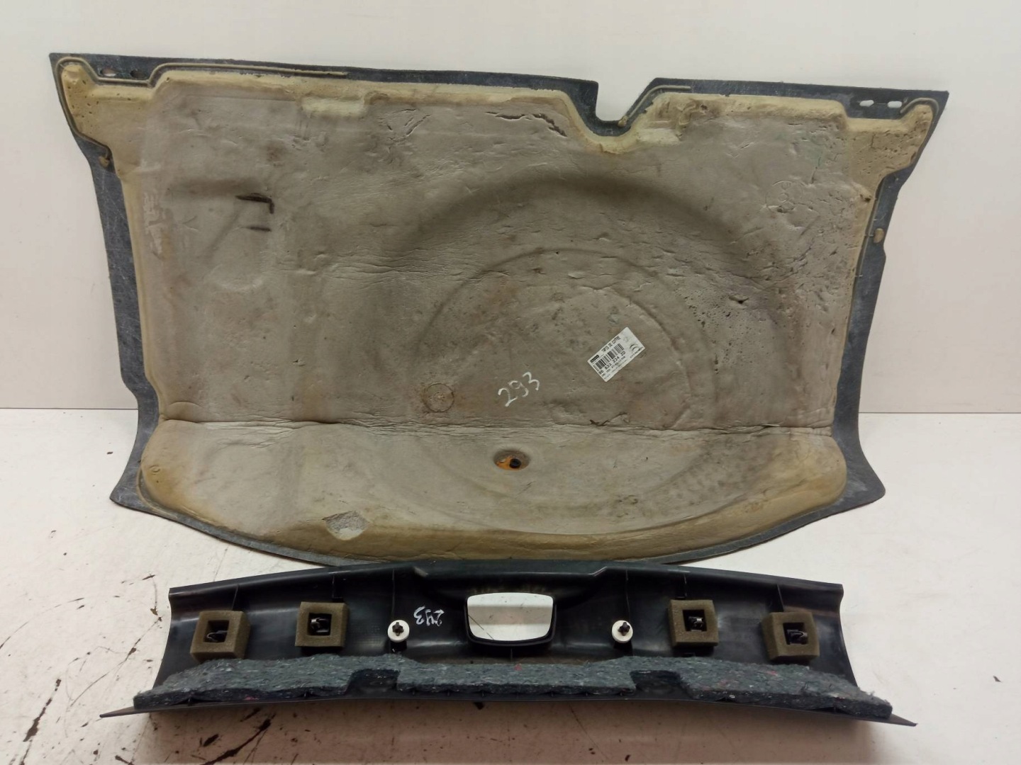 floor boot carpet mats cover supports rear part KPL Citroen DS3 and