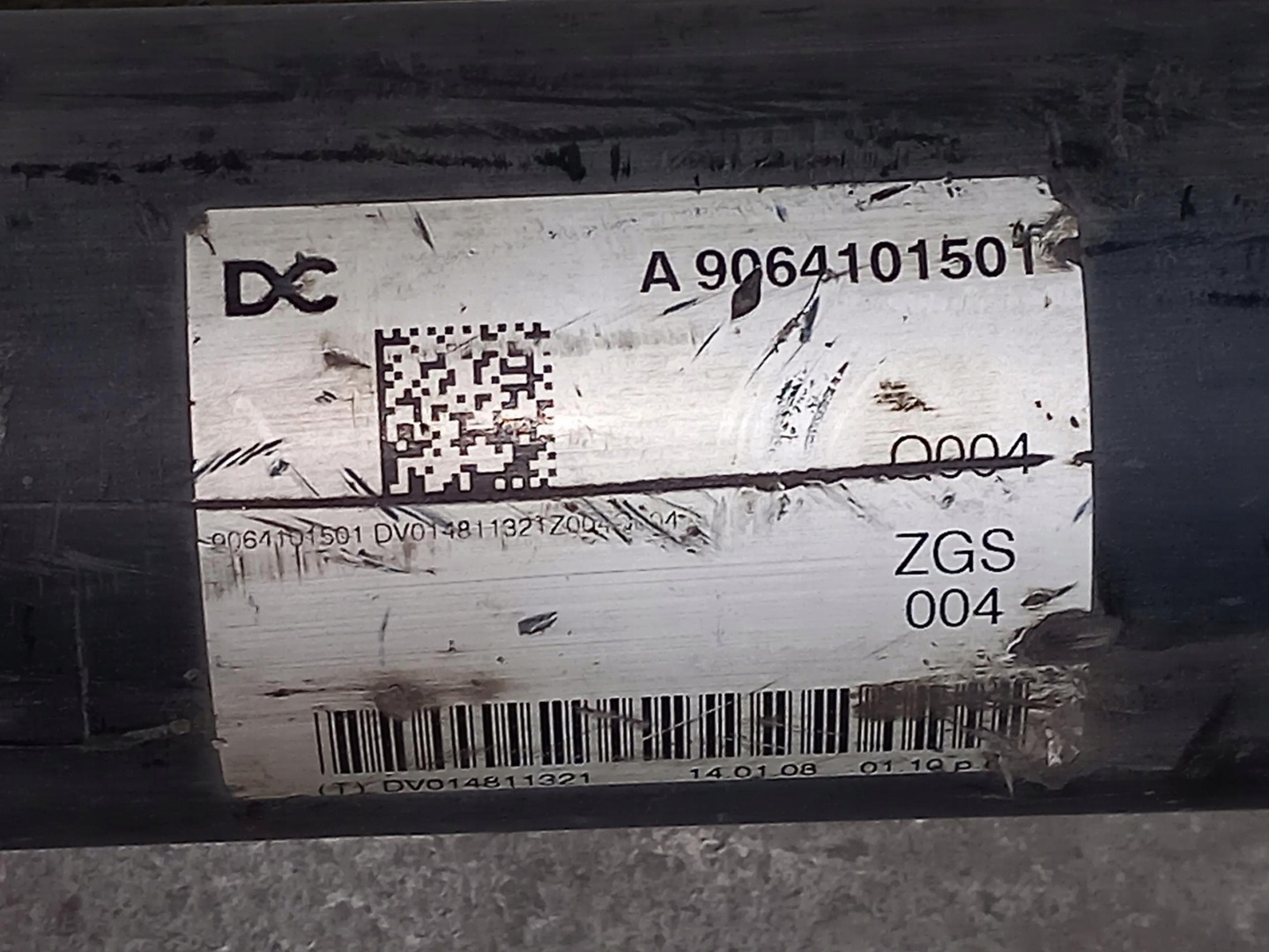 cardan MERCEDES SPRINTER W906 2.2 CDI A9064101306 06-16
