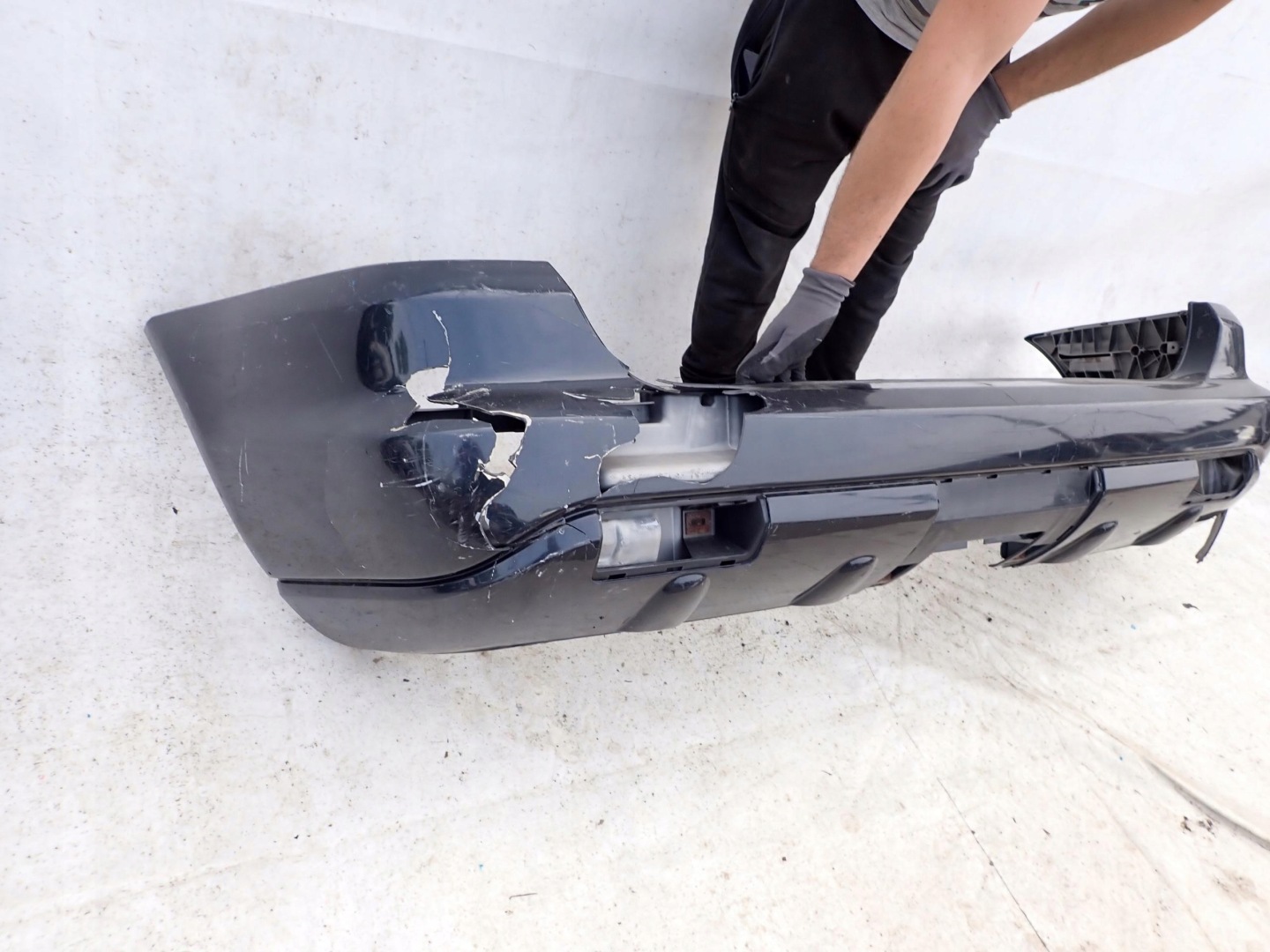 MERCEDES ML W163 LIFT 01- bumper rear part rear PDC