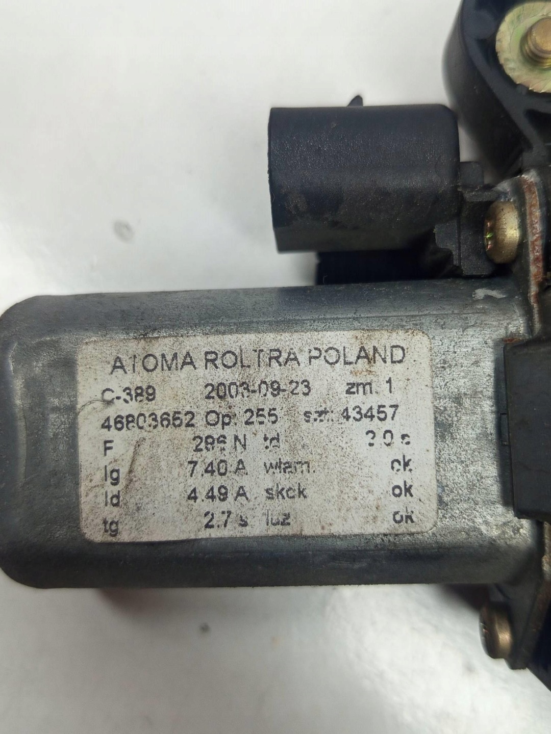 mechanism windows electrical left front Fiat Panda 1.1 46803652