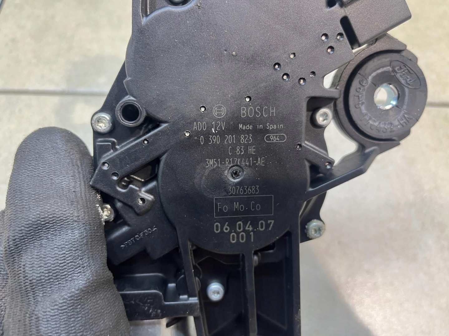 motor ablaktörlők far FOCUS C-MAX 1.6 16V B 3M51R17K441AE