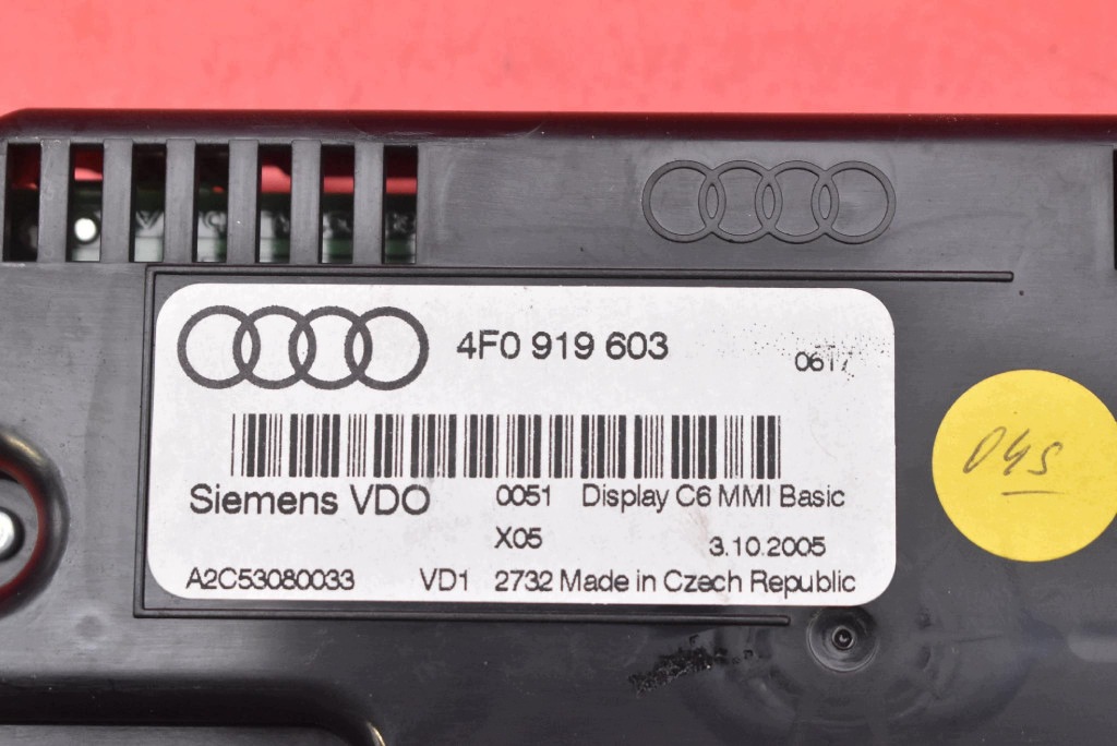 display navigation devices KOMPUTERA POKLADOWEGO 4F0919603 AUDI A6 C6 04-08
