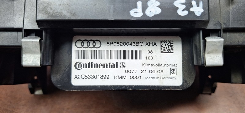 COMANDI CLIMA AUDI A3 8P 8P0820043BG