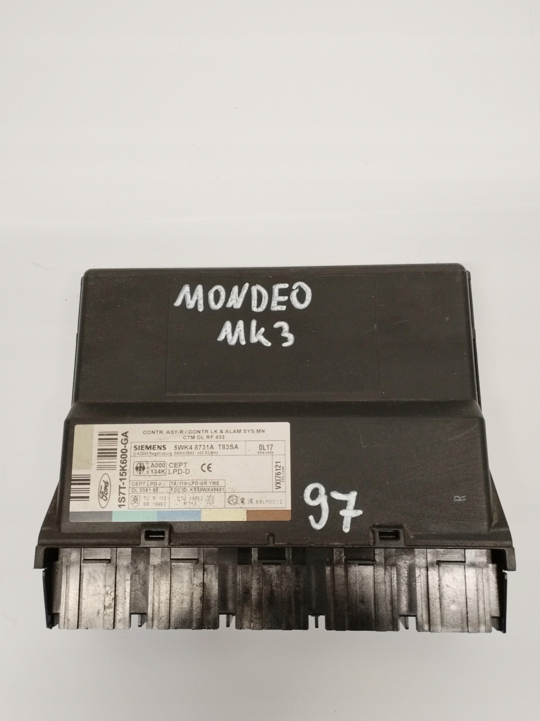 module control unit komfortu Ford Mondeo Mk3 1S7T15K600GA