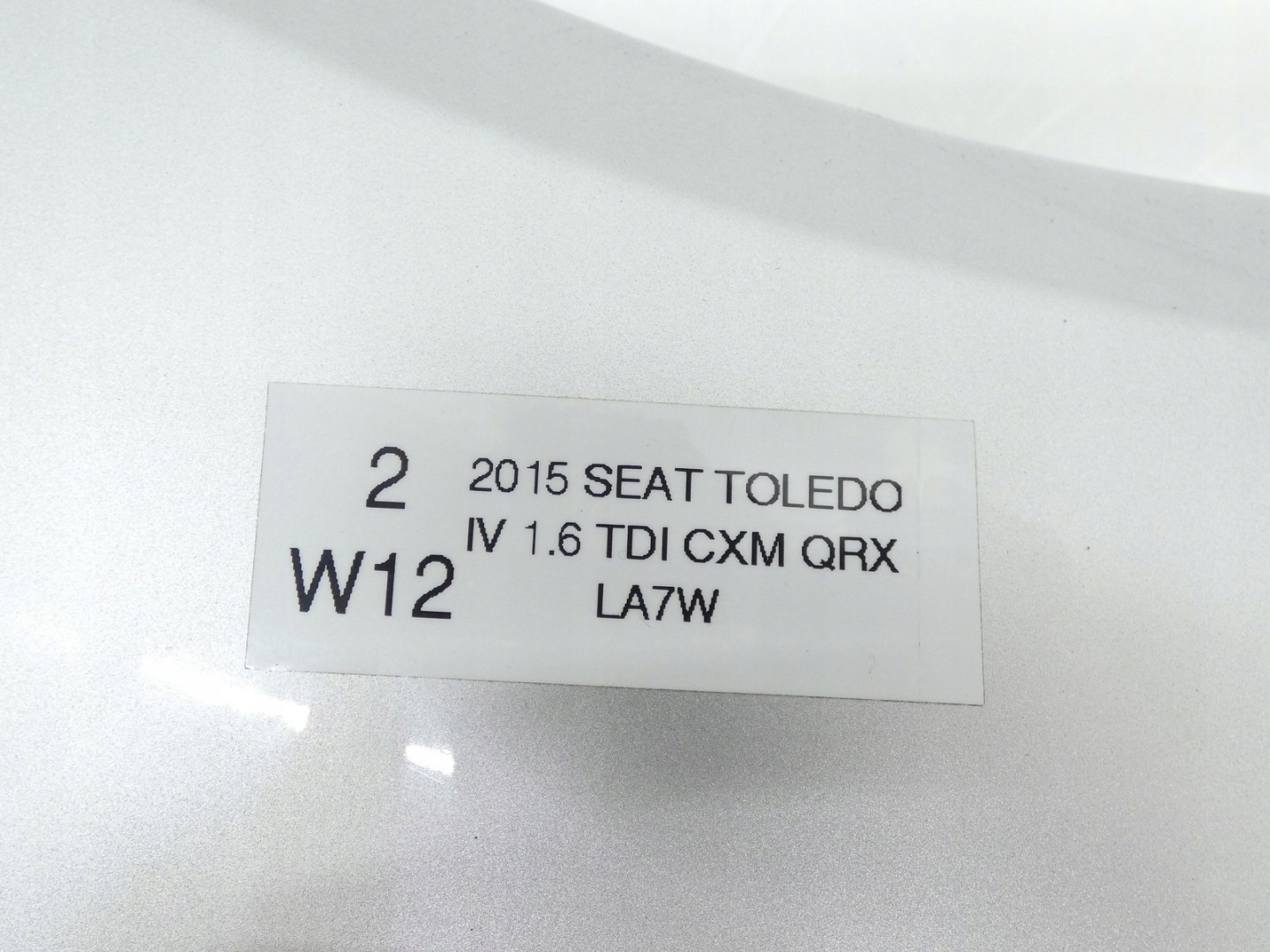 fender right front front SEAT TOLEDO IV SKODA RAPID 5J LA7W