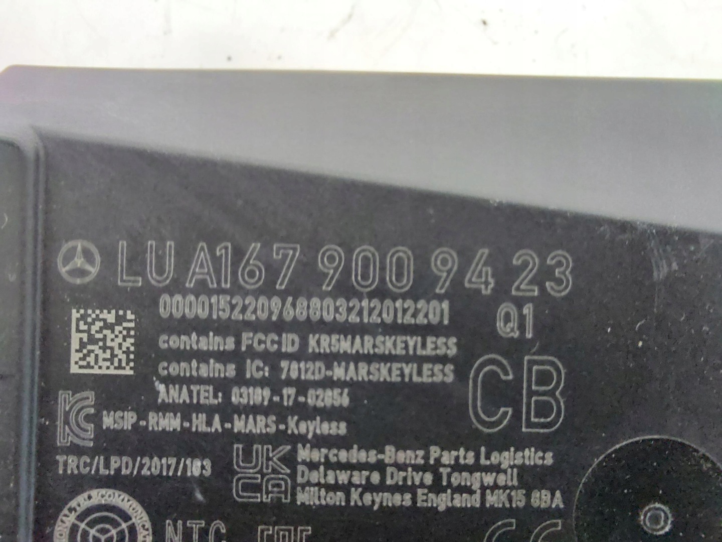 MERCEDES GLA 200 II H247 module control unit KEYLESS A1679009423