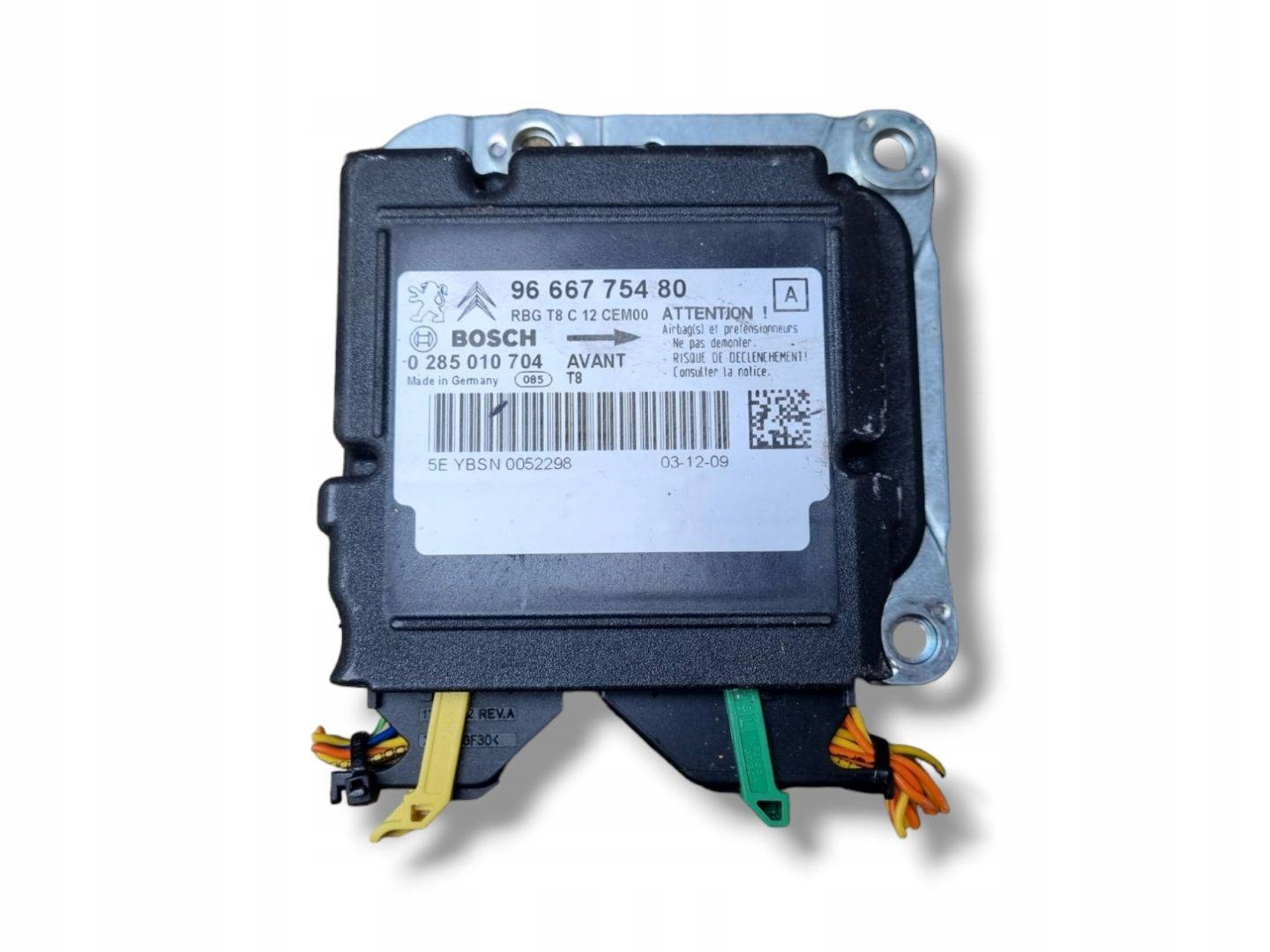module airbag Peugeot 3008 2010 9666775480