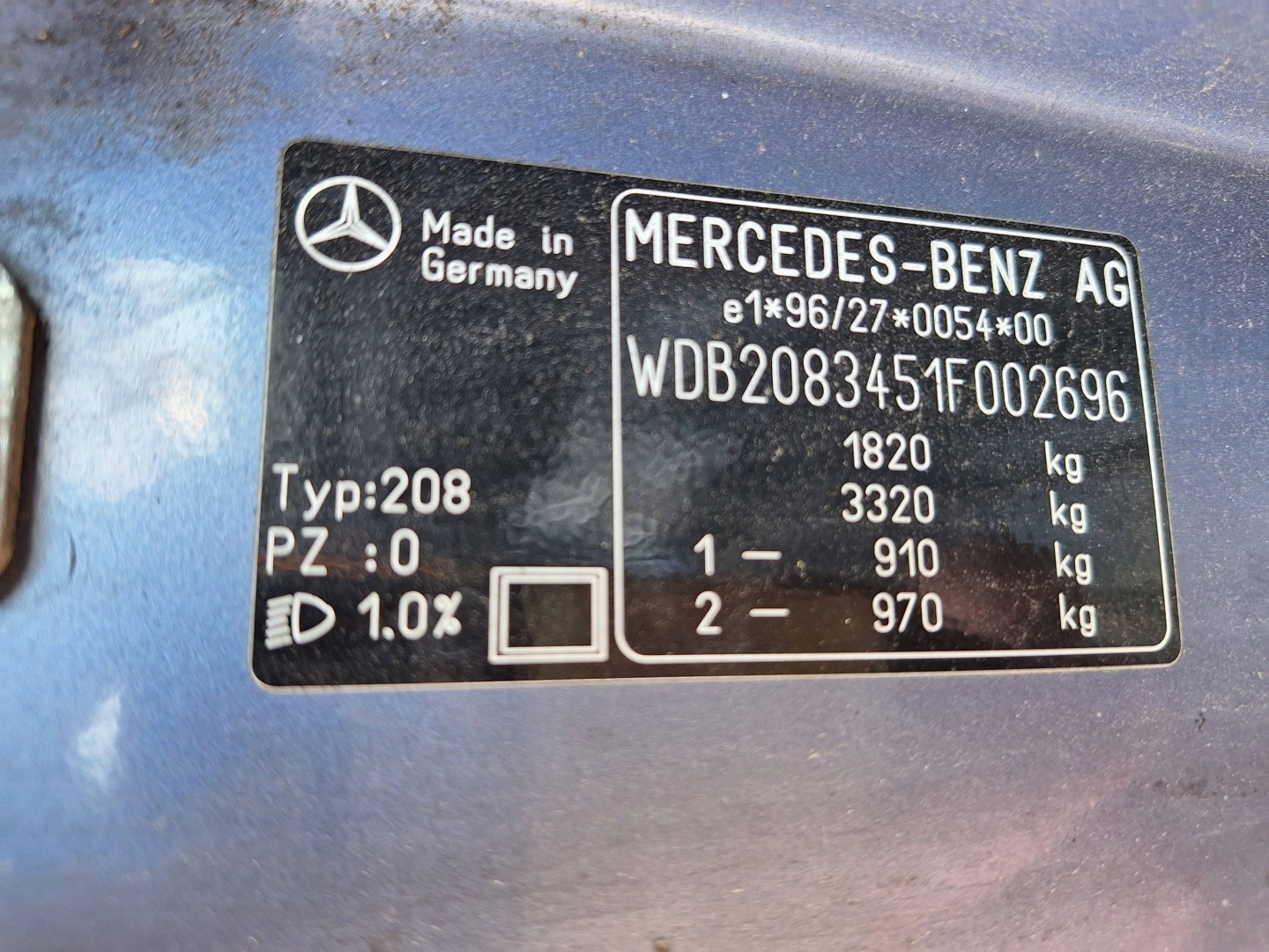 Mercedes CLK W208 A208 C208 W202 S202 engine 2.0 compressor; 111944 CLK200