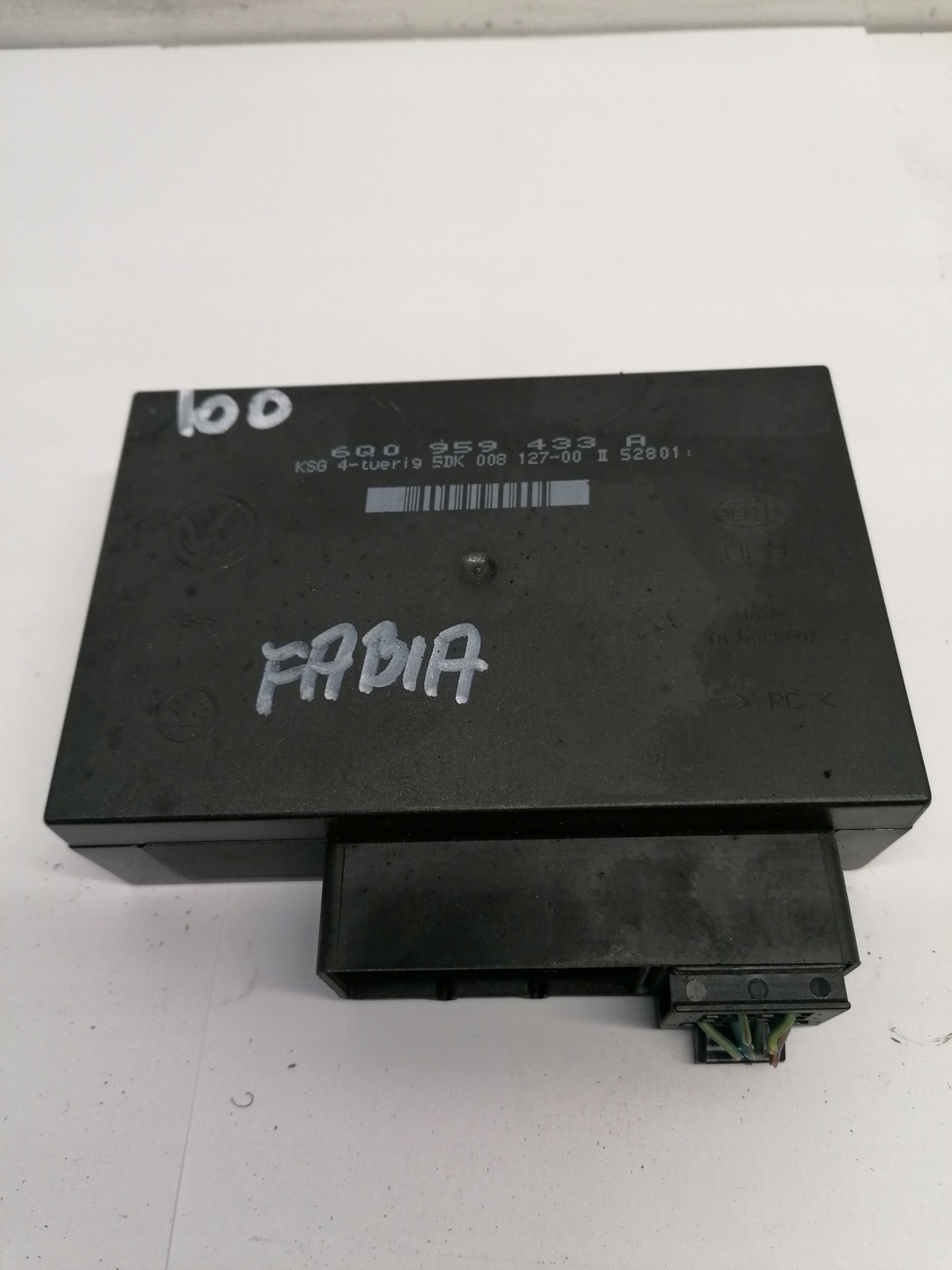 Unité commande confort 6Q0959433A Skoda Fabia et 1.2 B