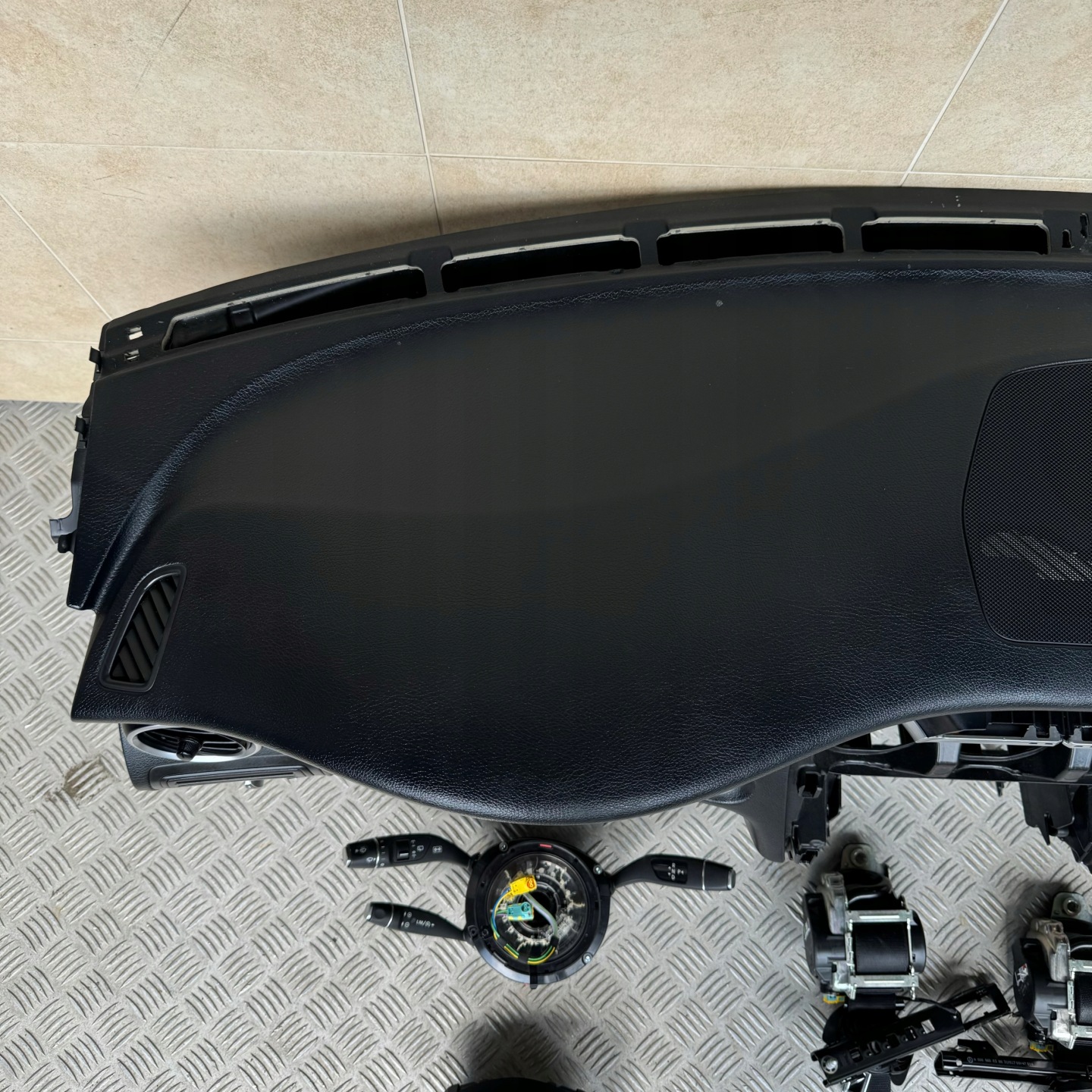 dashboard complete airbag console tension belts cockpit MERCEDES GLC W253 2017 ROK