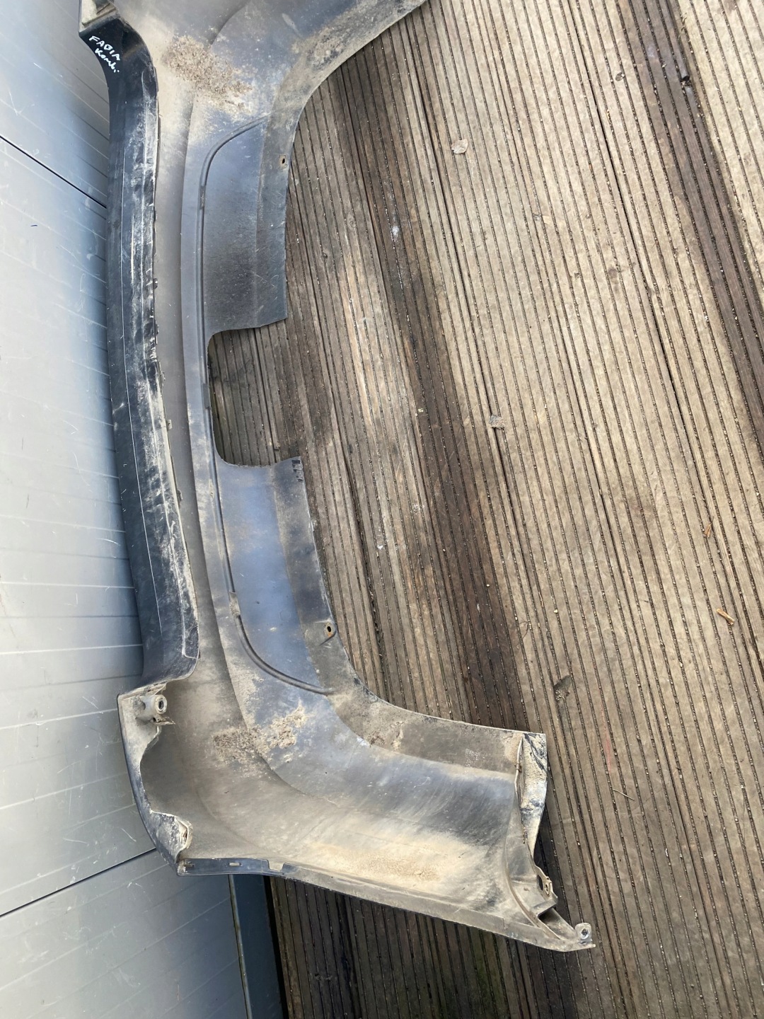 SKODA FABIA II KOMBI complete bumper rear part black