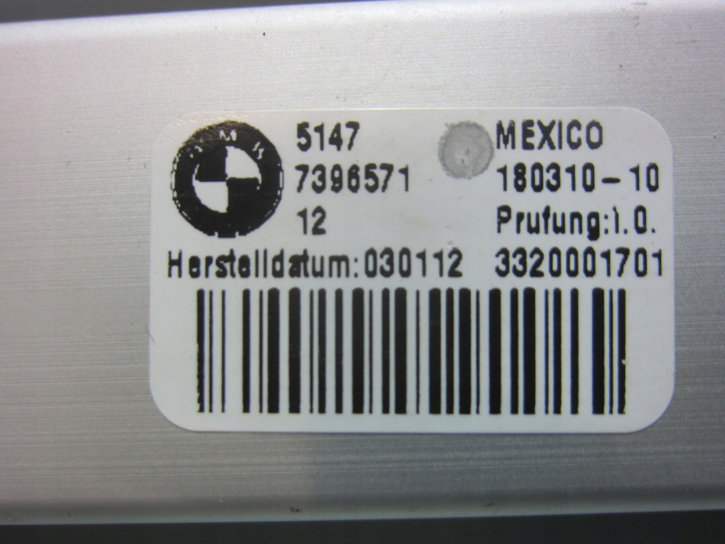 BMW X3 G01 X4 G02 51477396572 rail MOCUJACA boot right left 7396571