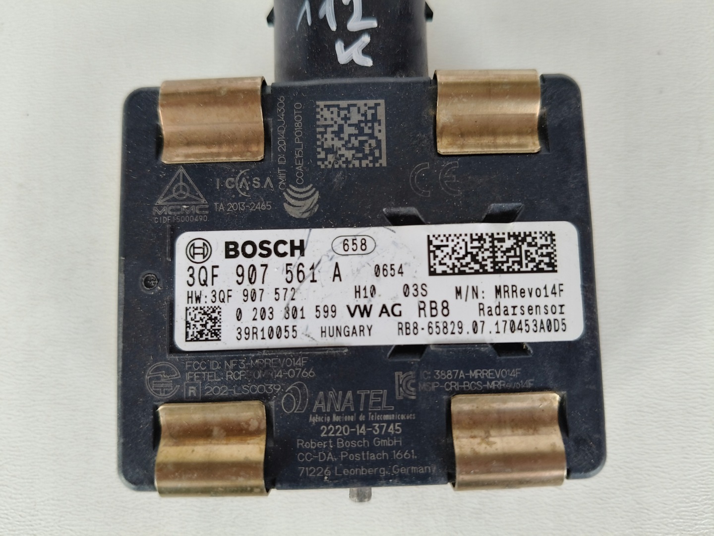 RADAR DISTRONIC ACC VW AUDI SEAT 3QF907561A