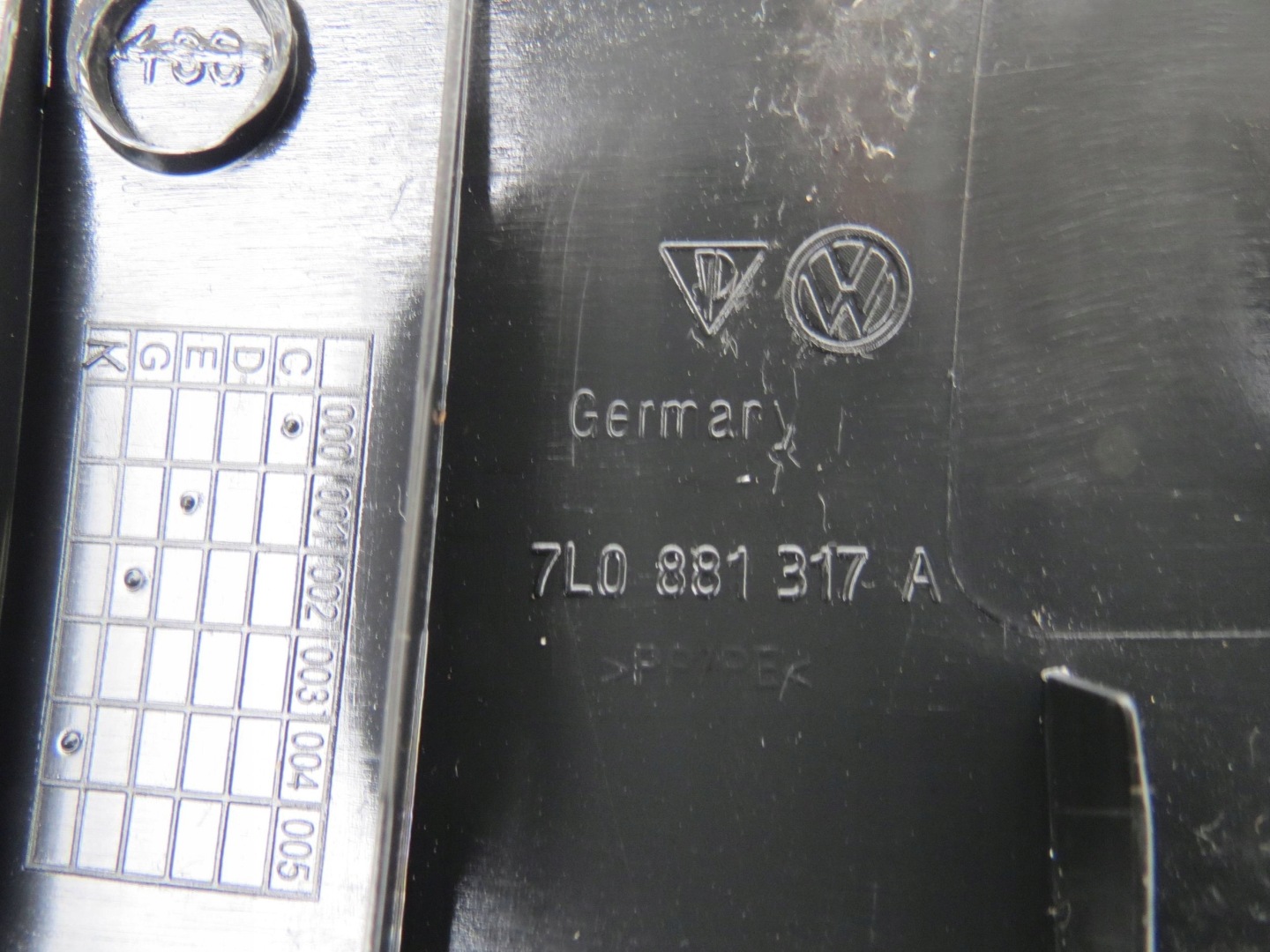 cover PANEL control seat PORSCHE CAYENNE 4.5 V8 7L0881317A 7L5959765B
