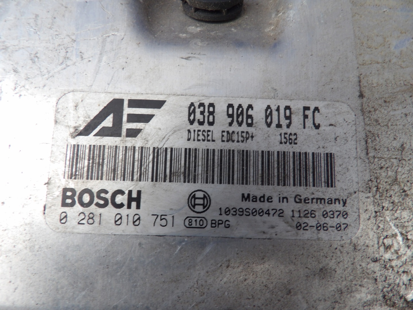 VW Sharan 1,9 tdi computer control unit