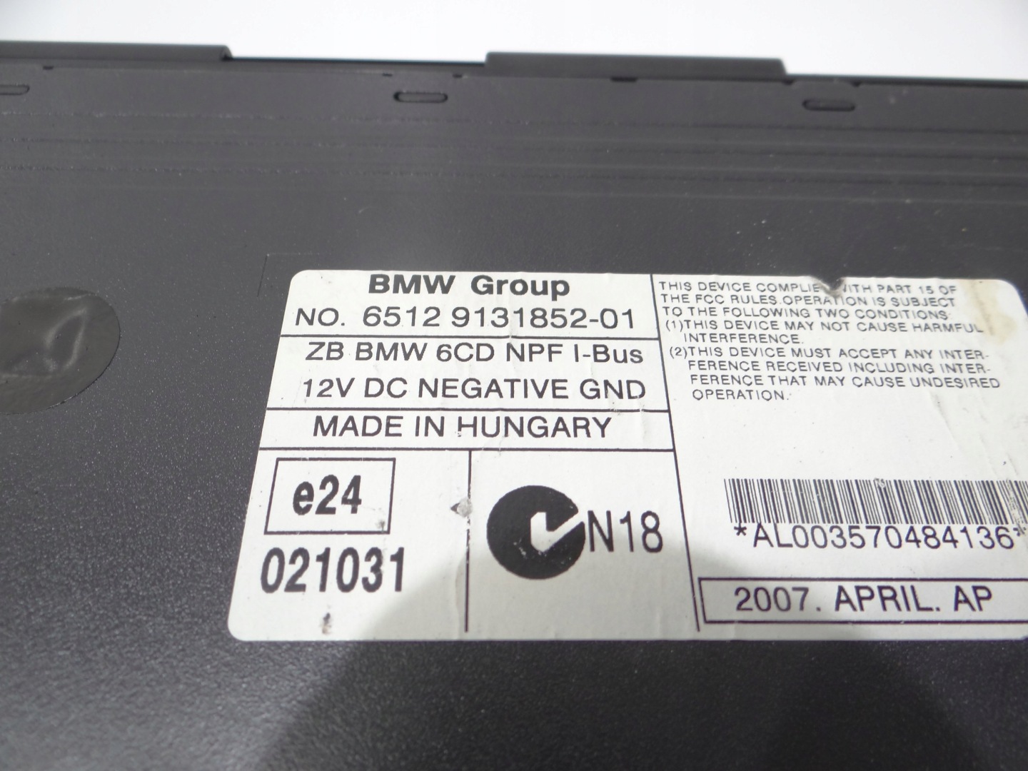 changer PLYT CD BMW X3 E83 LCI OE 9131852